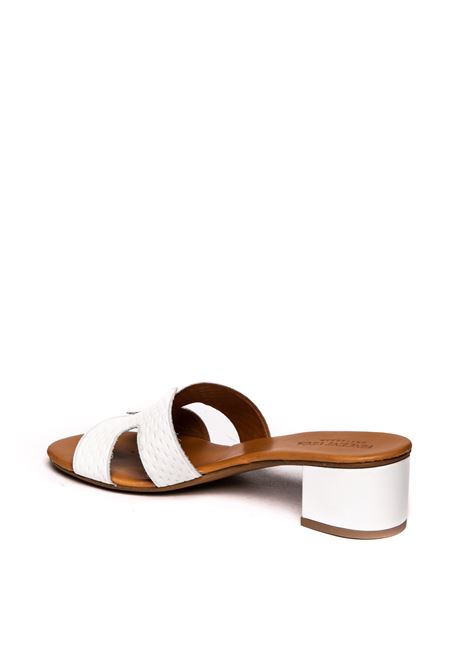 White leather sandal VINCENT VEGA | P406 HDS3VIT-BIANCO